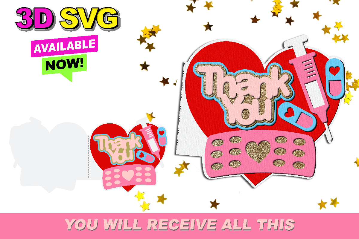 Nurse Card 3D SVG