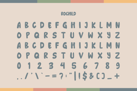 Rochild Font PNG with transparent background - Preview 2