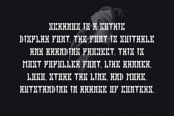Scranoz Font PNG with transparent background - Preview 2