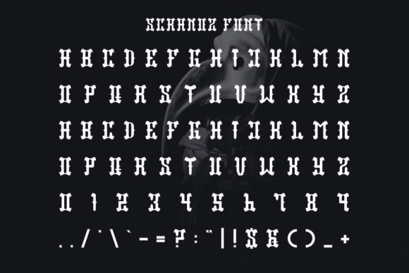 Scranoz Font PNG with transparent background - Preview 4