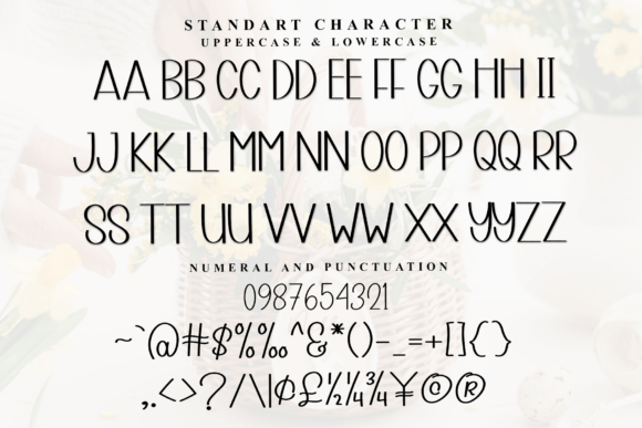 Simple Music Font PNG with transparent background - Preview 4
