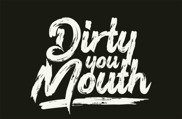 Sludgy Brush Font PNG with transparent background - Preview 1