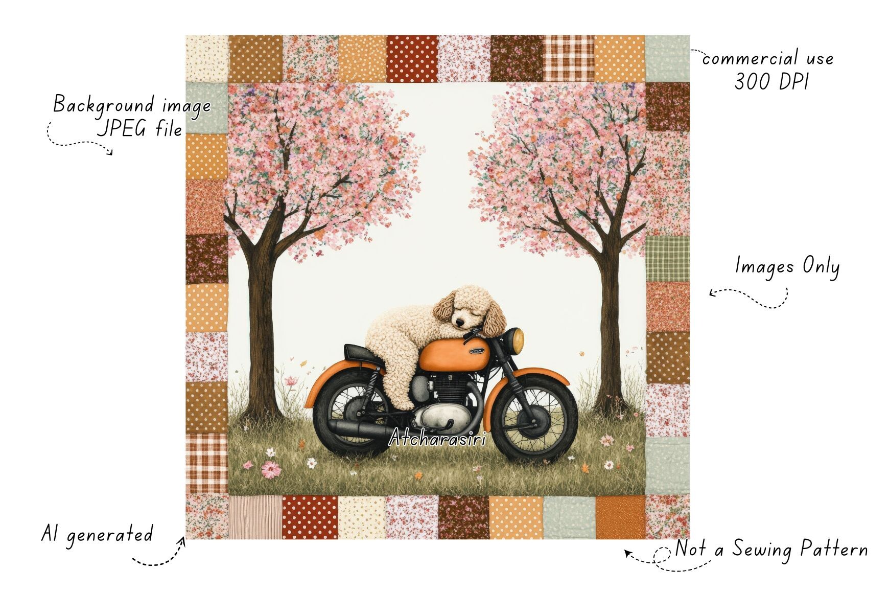Spring Lazy Day Patchwork Backgrounds