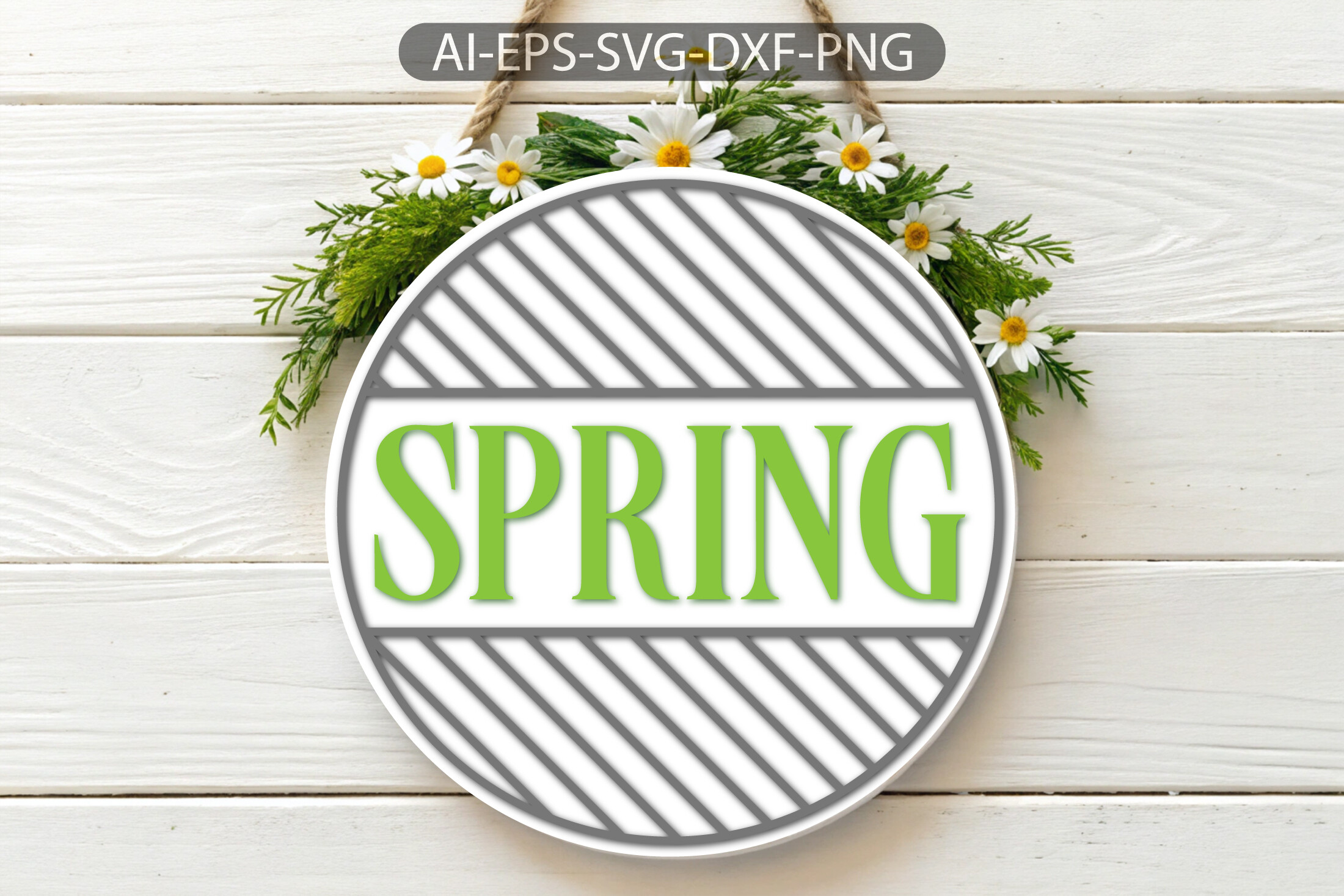 Unique Spring Round Sign Door SVG Design Graphic by CraftDesignBulk ...