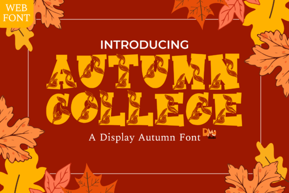 Autumn College Font PNG with transparent background - Preview 1