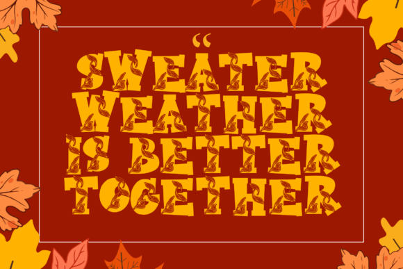 Autumn College Font PNG with transparent background - Preview 2