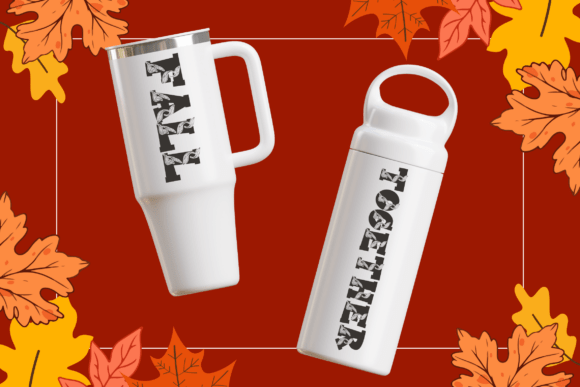 Autumn College Font PNG with transparent background - Preview 5