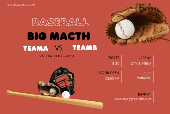 Baseball Sport Font - Preview 2