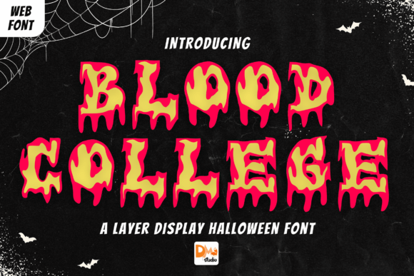 Blood College Font - Preview 1