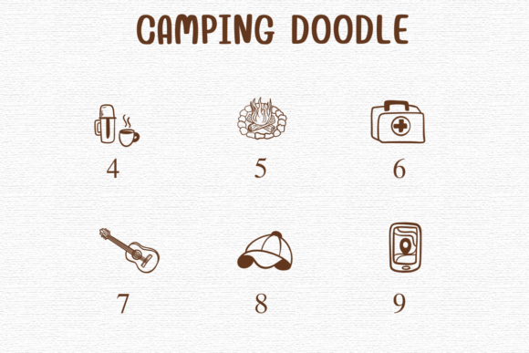 Camping Doodle Font - Preview 3