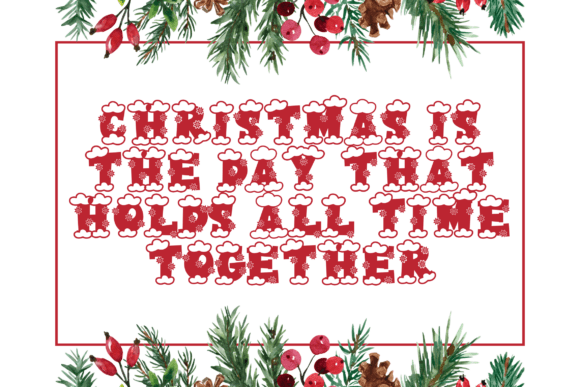 Christmas College Font - Preview 1