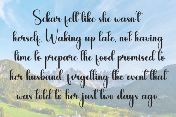 Creative Samantha Font - Preview 5