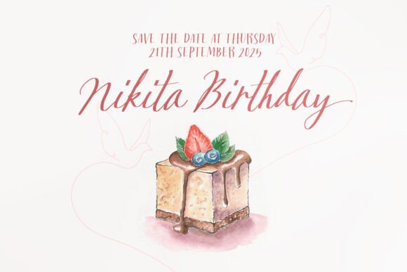 Dusty Garden Font PNG with transparent background - Preview 6
