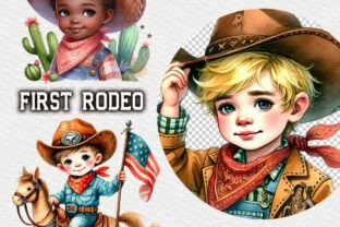 First Rodeo Watercolor Clipart Graphic by rembrantd.ulya · Creative Fabrica