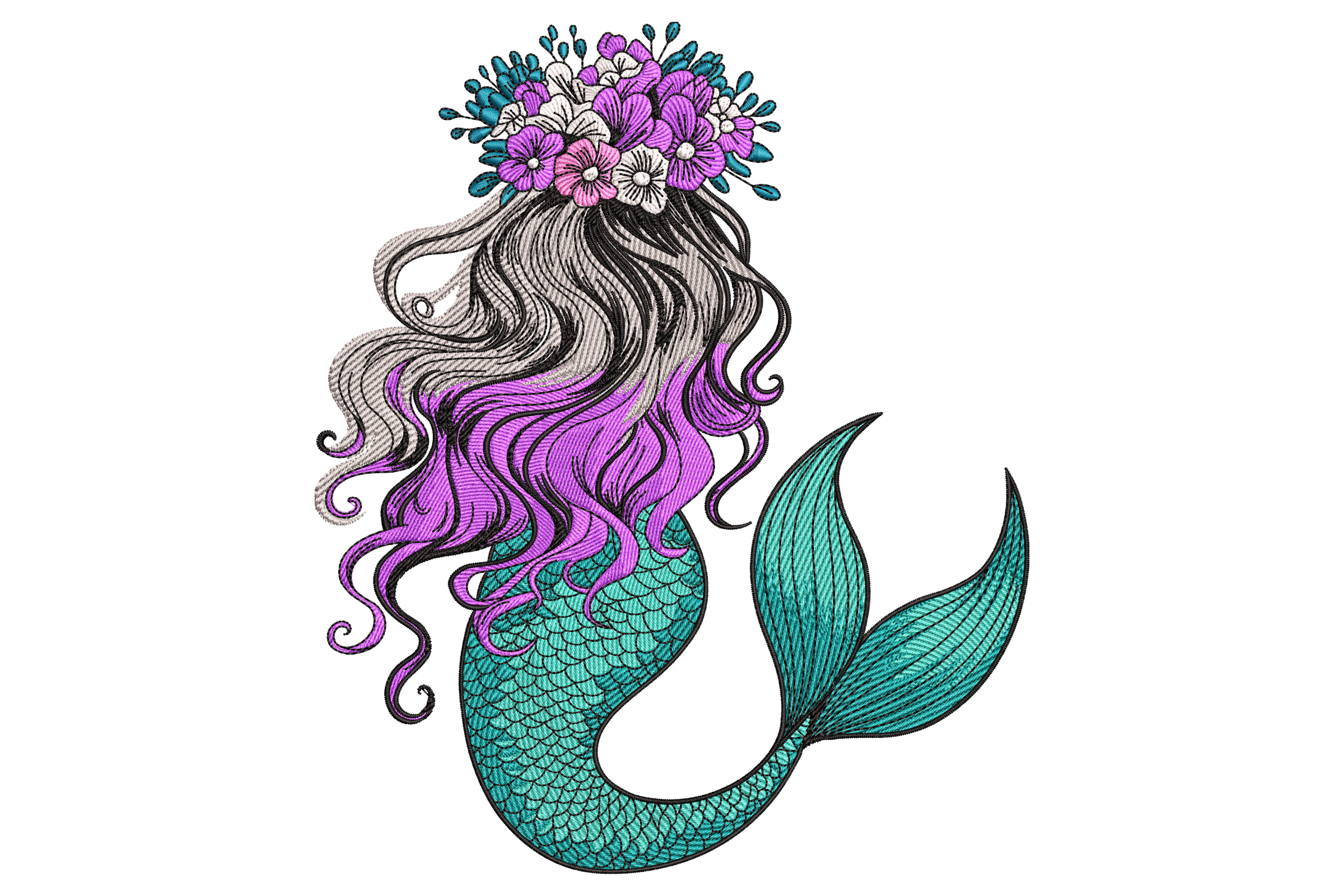 Floral Mermaid