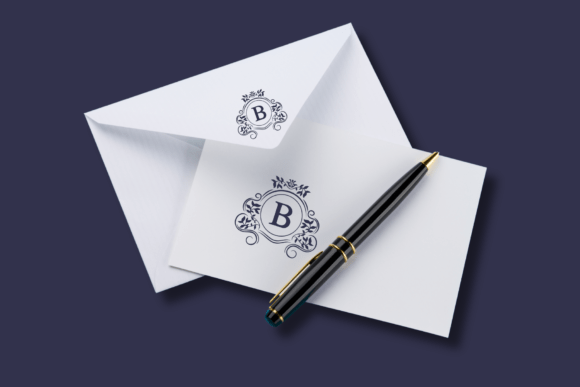Luxury Monogram Font PNG with transparent background - Preview 2