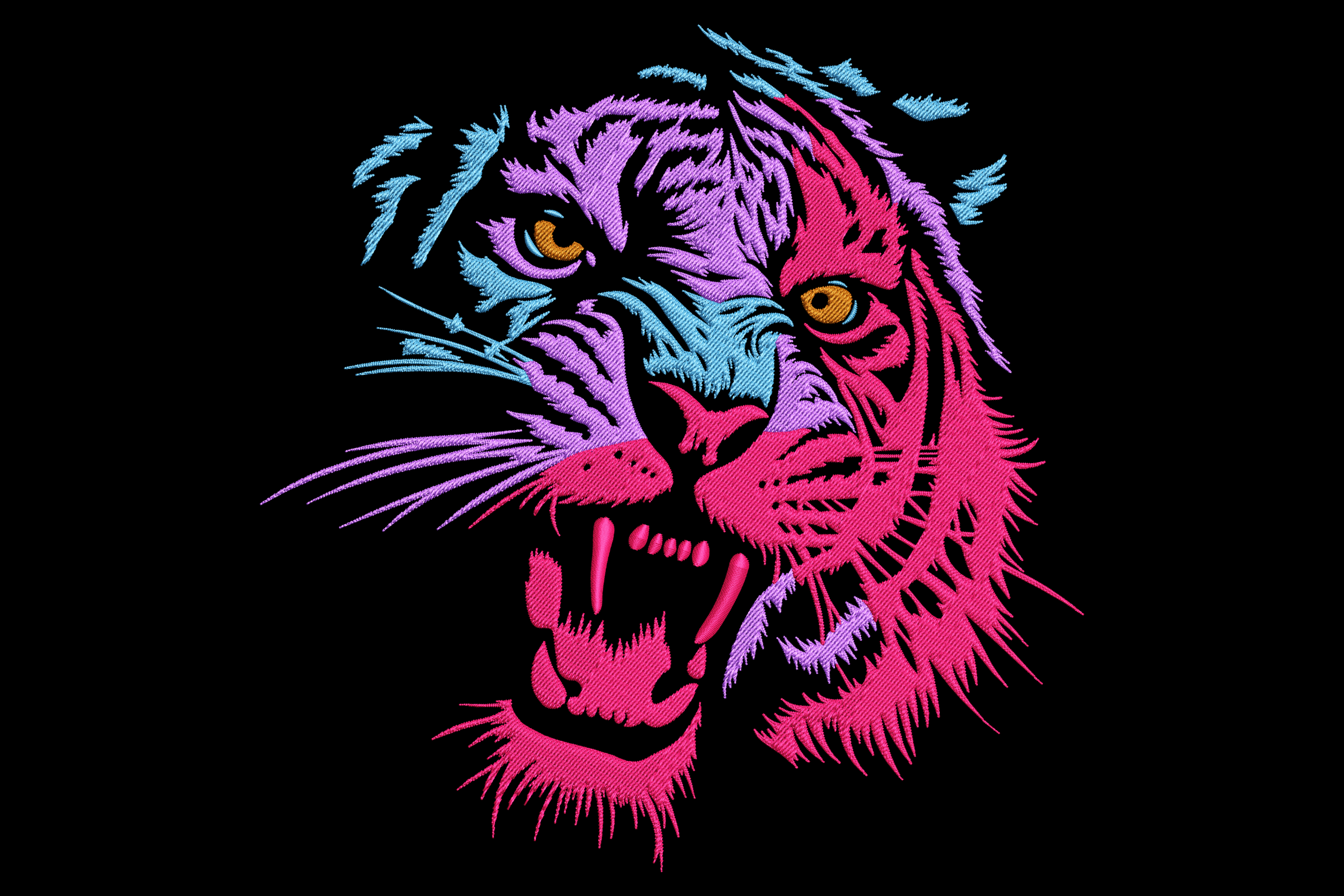 Multicolor Roaring Tiger