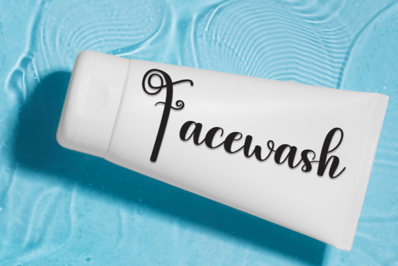 Simple Blooming Font PNG with transparent background - Preview 4