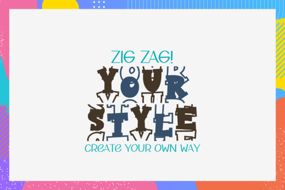 Simple College Font PNG with transparent background - Preview 1