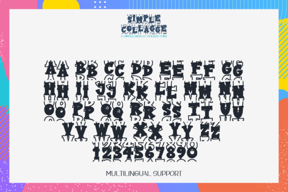 Simple College Font PNG with transparent background - Preview 6