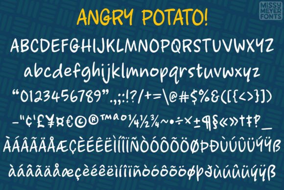 Angry Potato Font - Preview 1