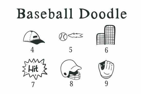 Baseball Doodle Font - Preview 3