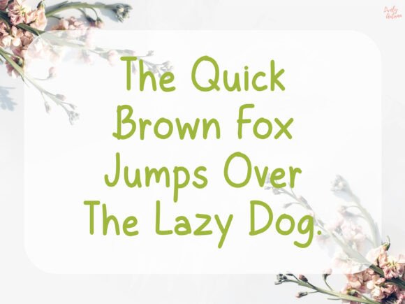 Botany Font - Preview 3