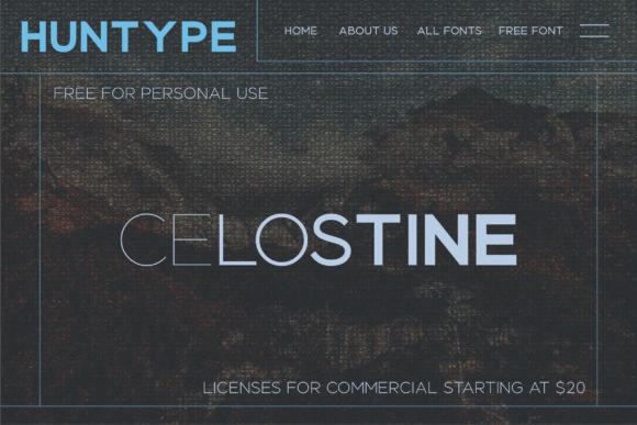 Celostine Font PNG with transparent background - Preview 1