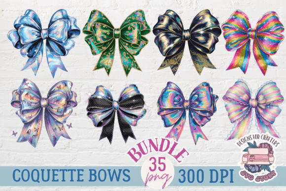 Coquette Bow Sublimation Bundle 35 PNG Graphic by SVG Story · Creative ...