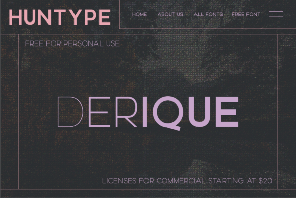 Derique Font - Preview 1