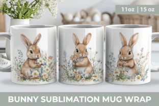 Easter Mug Wrap, Bunny Mug Wrap Graphic by KMarinaDesign · Creative Fabrica