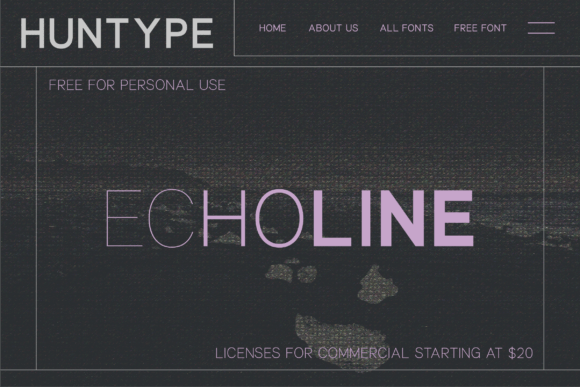 Echoline Font - Preview 1
