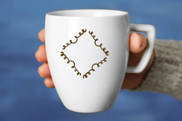 Frame Doodle Font PNG with transparent background - Preview 6