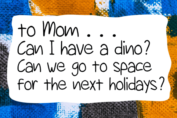 Guerilla Handwriting Font PNG with transparent background - Preview 1
