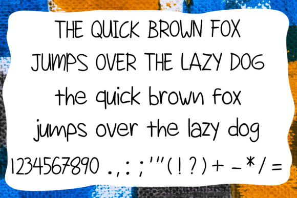 Guerilla Handwriting Font PNG with transparent background - Preview 3