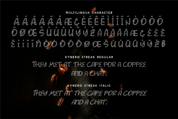 Kynero Streak Font PNG with transparent background - Preview 6