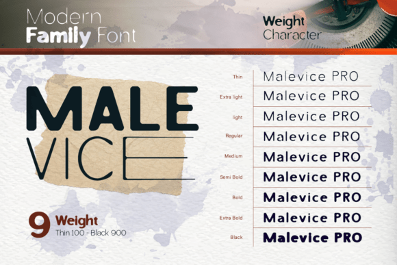 Malevice Inkbleed Font font preview - 3