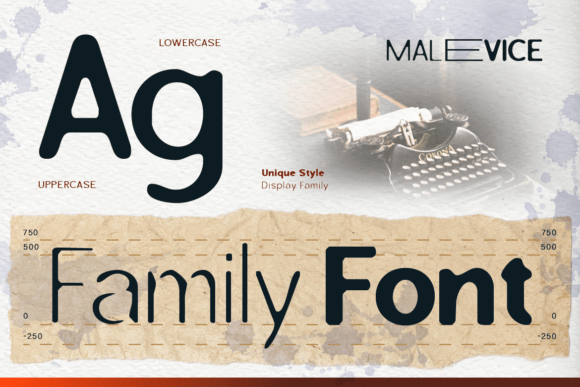 Malevice Inkbleed Font font preview - 6