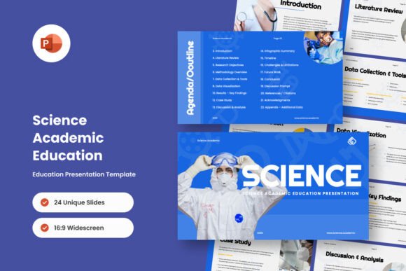 Preview of Modern Science Presentation - PowerPoint education presentation template