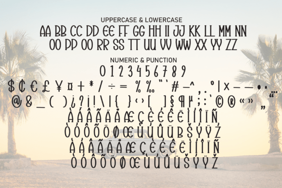 Monday Summer Font PNG with transparent background - Preview 6