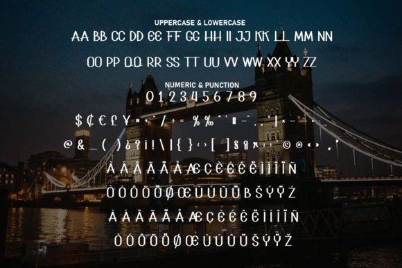 Night London Font font preview - 6