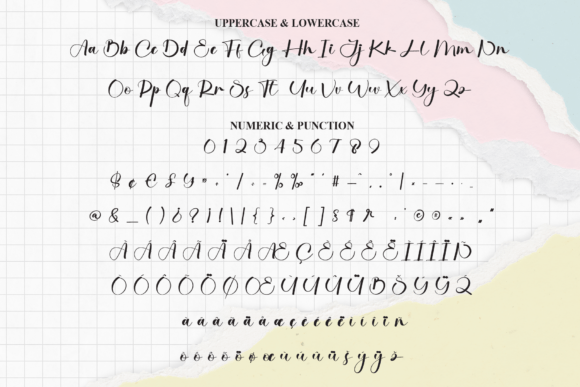 Paperline Font PNG with transparent background - Preview 6