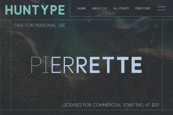 Pierrette Font PNG with transparent background - Preview 1