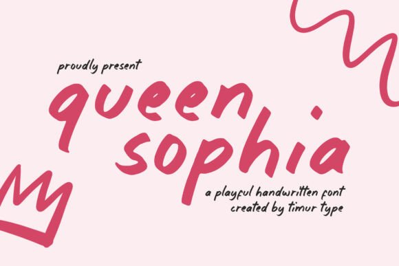Queen Sophia Display Font By Timur type