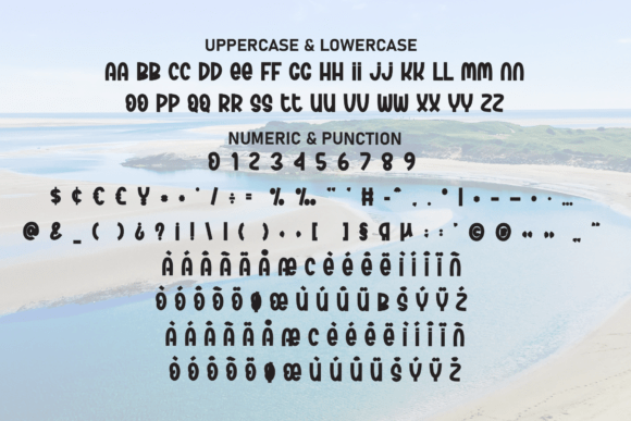 River Beach Font PNG with transparent background - Preview 6