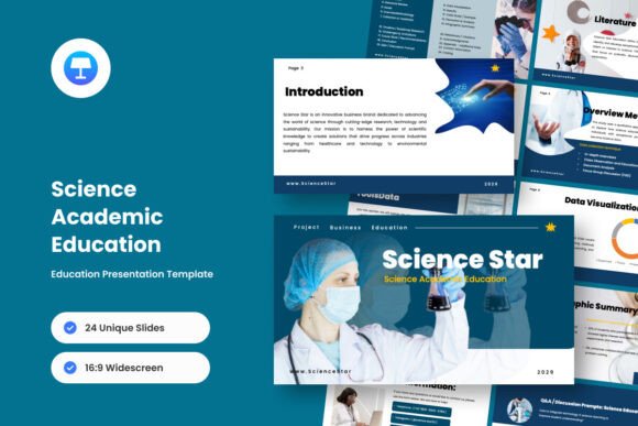 Preview of Science Research Presentation - Keynote education presentation template