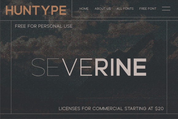 Severine Font PNG with transparent background - Preview 1