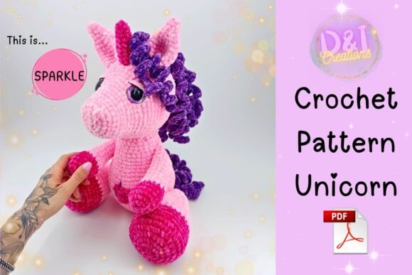 Unicorn Amigurumi Crochet Pattern PDF