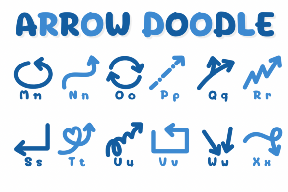 Arrow Doodle Font - Preview 2