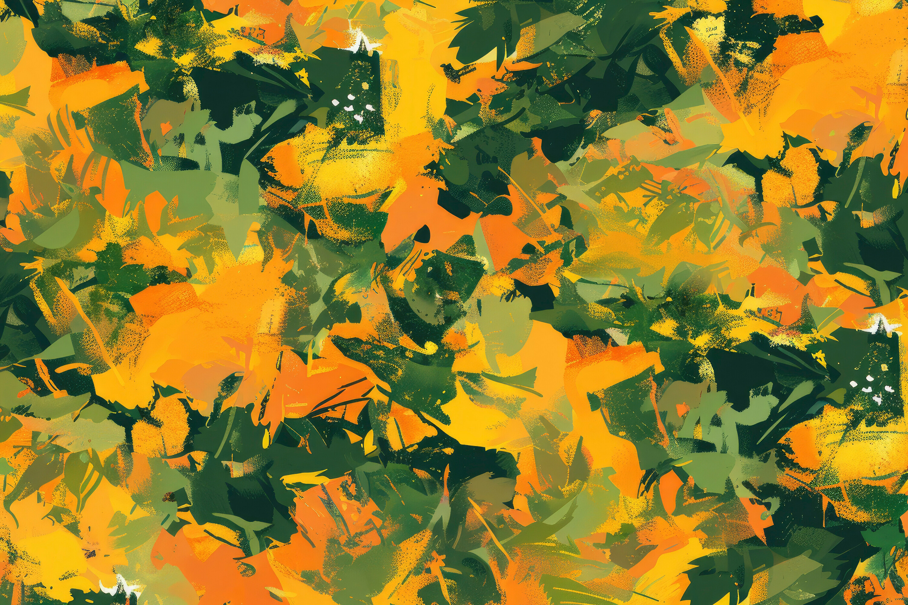 Digital Yellow Camo Pattern Background W Graphic by Creative World ...